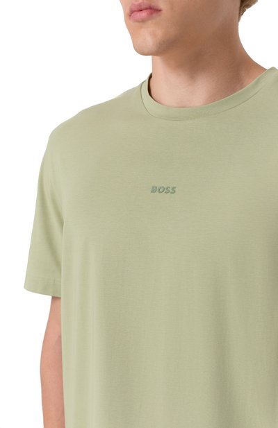 Хлопковая футболка BOSS ORANGE, арт. 50473278, фото 5
