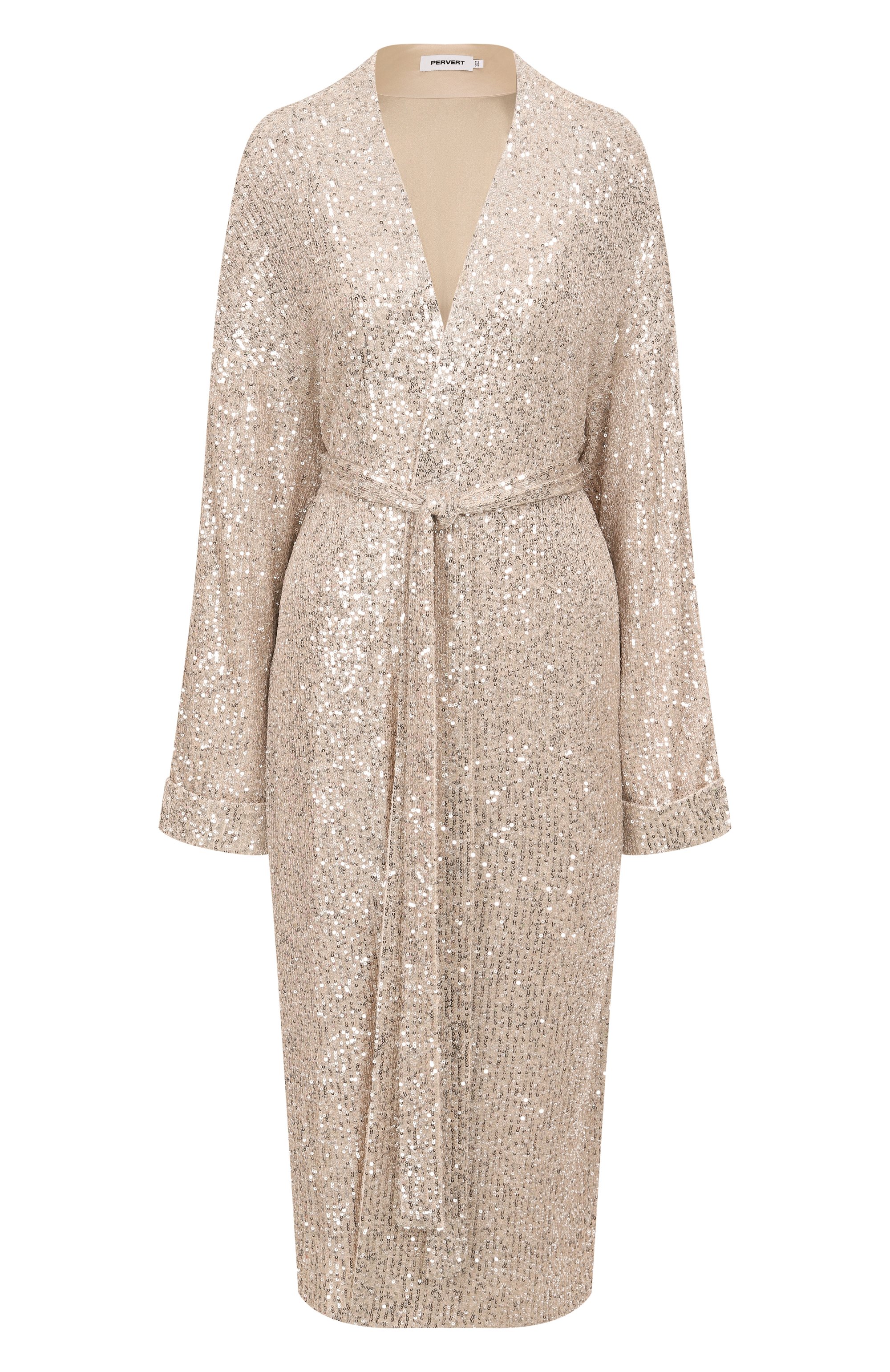 Платье-халат с отделкой пайетками PERVERT, арт. PE25/DR02/90-92-32, фото 1