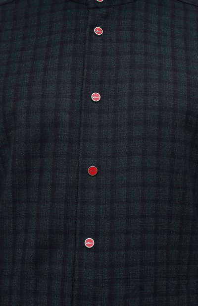 Хлопковая рубашка KITON, арт. UMCPETEK01T3506, фото 5