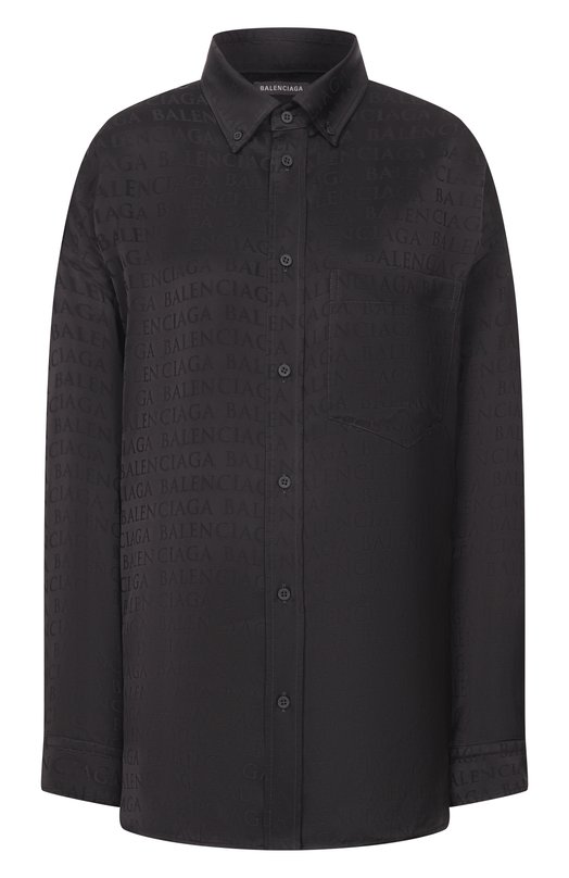Рубашка из вискозы Balenciaga 850978/TT054 Чёрный 850978/TT054