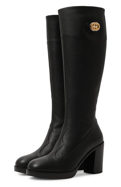 Кожаные сапоги GUCCI, арт. 602510 0YX00, фото 1