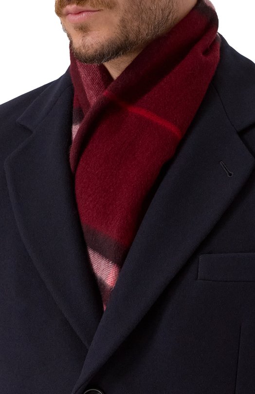 Кашемировый шарф Burberry 8112639 Бордовый  8112639 Фото 2