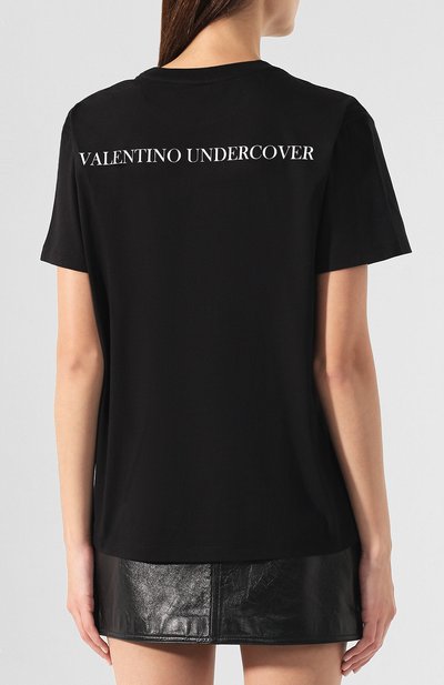 Хлопковая футболка VALENTINO, арт. SB0MG03D4WF, фото 4