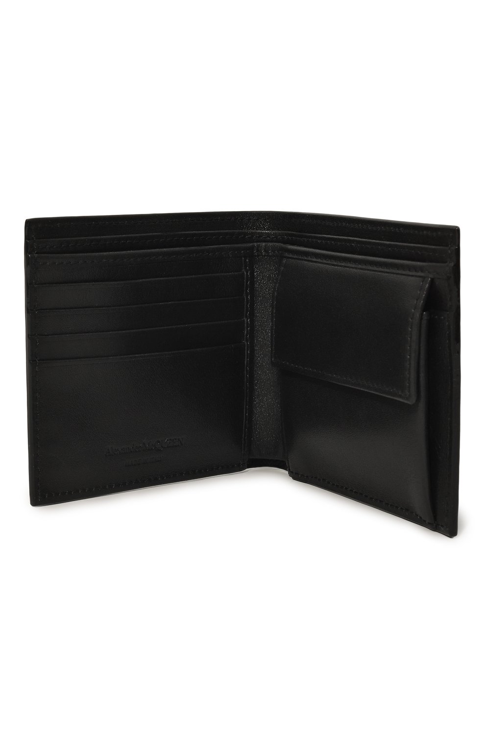 Кожаное портмоне ALEXANDER MCQUEEN черного цвета по цене 30850 руб., арт. 602139 1AAIG, фото 3 Кожаное портмоне ALEXANDER MCQUEEN, арт. 602139 1AAIG, фото 3