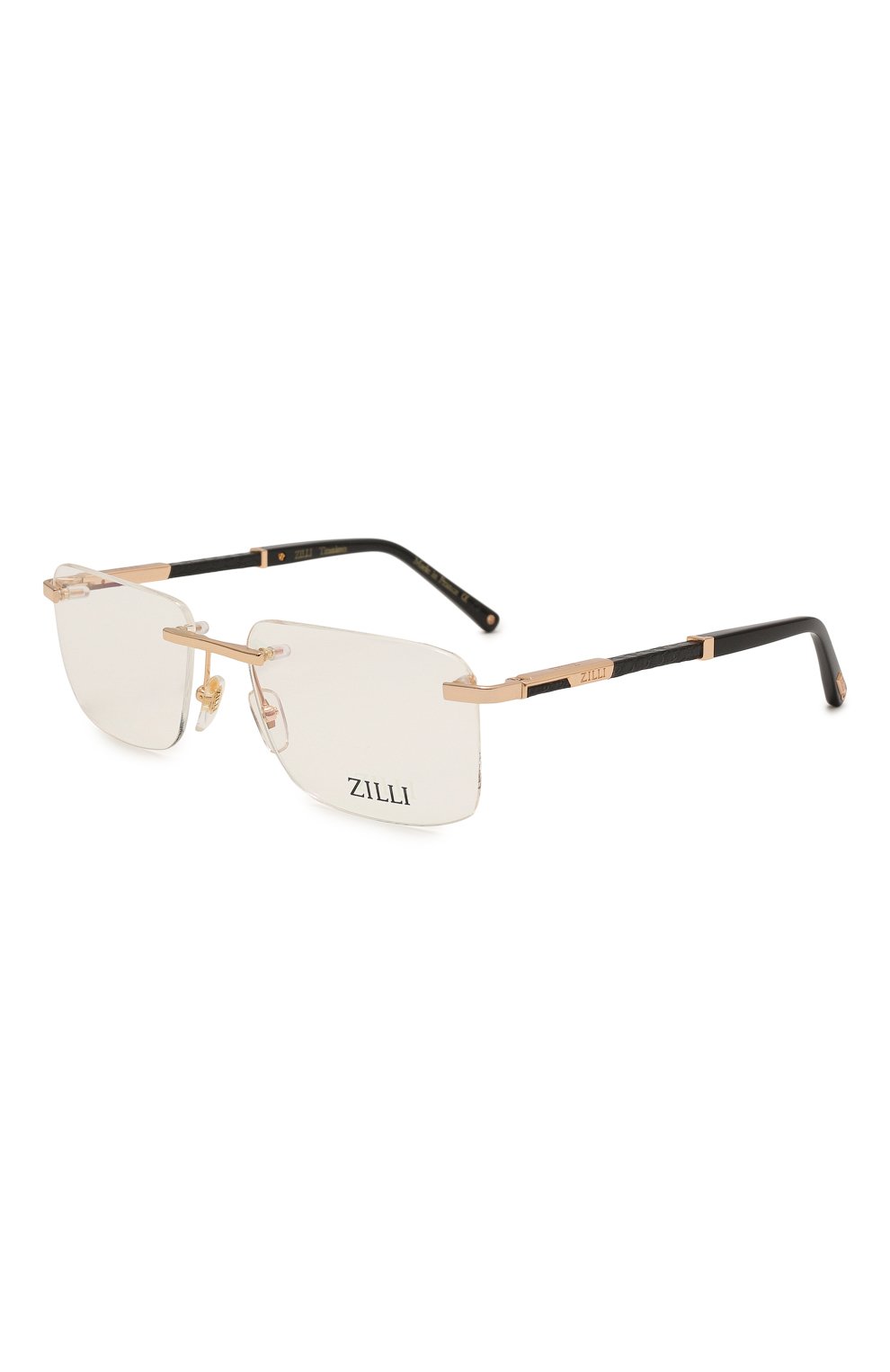 Оправа ZILLI золотого цвета по цене 69200 руб., арт. ZI-60059 C01, фото 1 Оправа ZILLI, арт. ZI-60059 C01, фото 1
