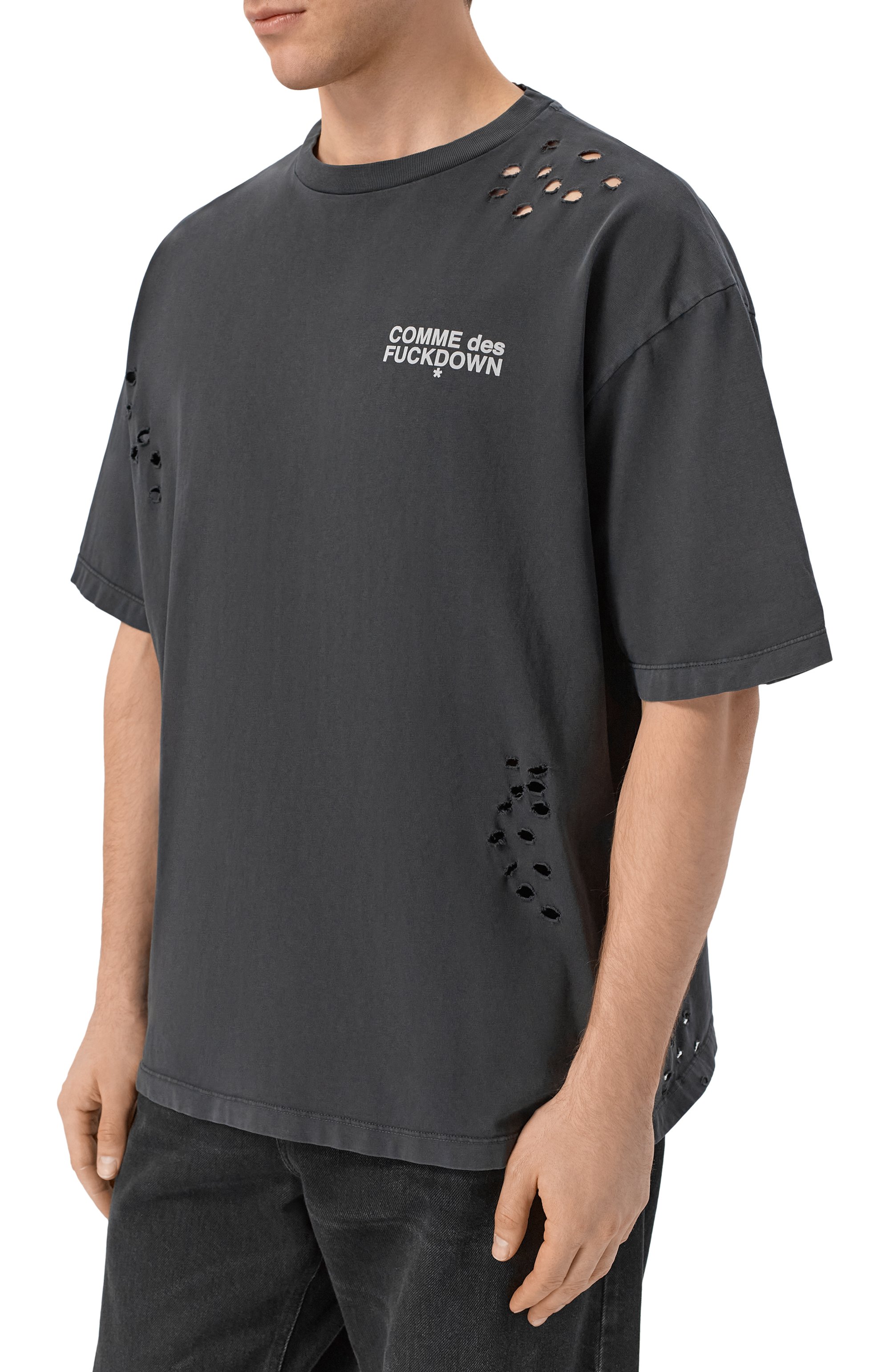 Хлопковая футболка COMME DES FUCKDOWN, арт. CFABM01991, фото 3