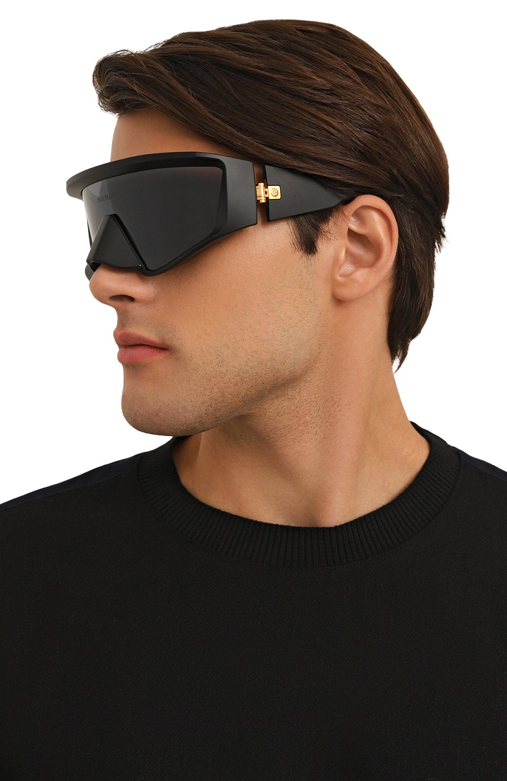 Солнцезащитные очки BALMAIN черного цвета по цене 144000 руб., арт. BPS-157A, фото 3 Солнцезащитные очки BALMAIN, арт. BPS-157A, фото 3