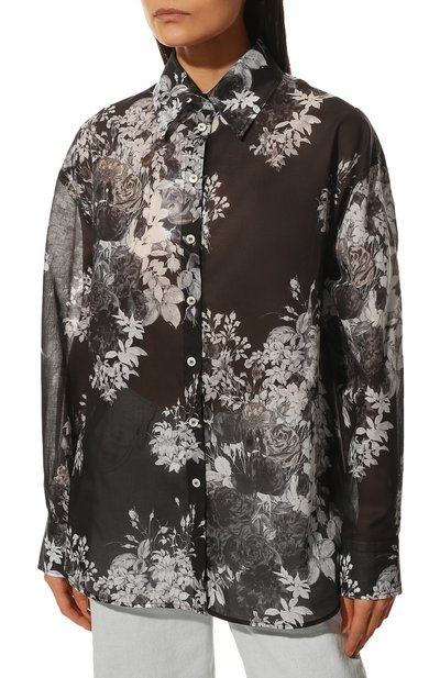 Хлопковая рубашка NOBLE&BRULEE коричневого цвета по цене 32300 руб., арт. NB151221/12, фото 3 Хлопковая рубашка NOBLE&BRULEE, арт. NB151221/12, фото 3