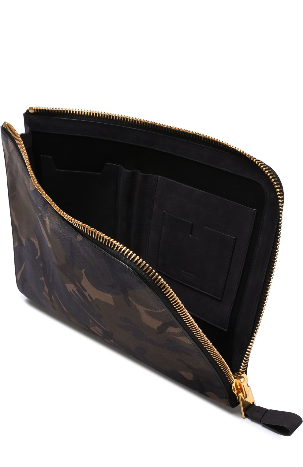 Кожаная папка для документов на молнии с принтом TOM FORD, арт. H0355F-CG9, фото 3
