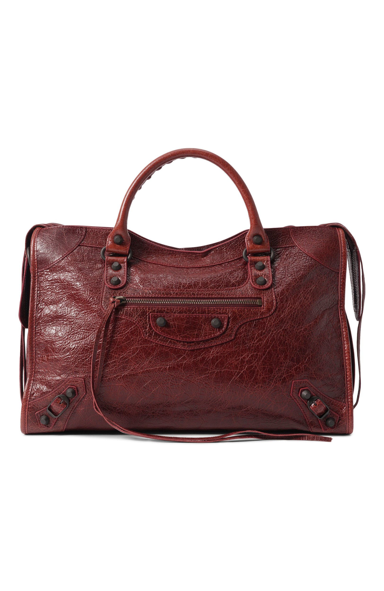 Сумка le city medium BALENCIAGA бордового цвета по цене 399500 руб., арт. 865760/2ACFH, фото 1 Сумка le city medium BALENCIAGA, арт. 865760/2ACFH, фото 1