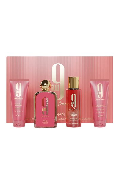 Женский набор 9 am pour femme pink (3x100+150ml) AFNAN, арт. 6290171074373