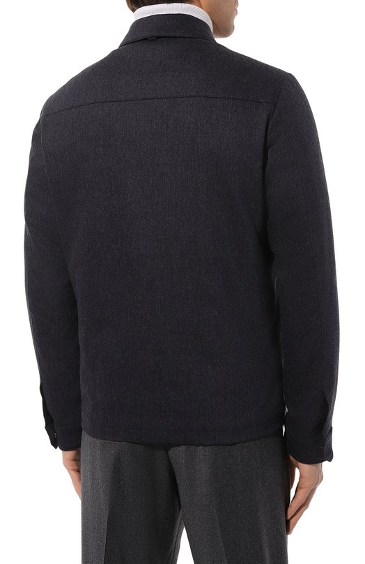 Шерстяная куртка Corneliani 94L534-9418540 Синий  94L534-9418540 Фото 4