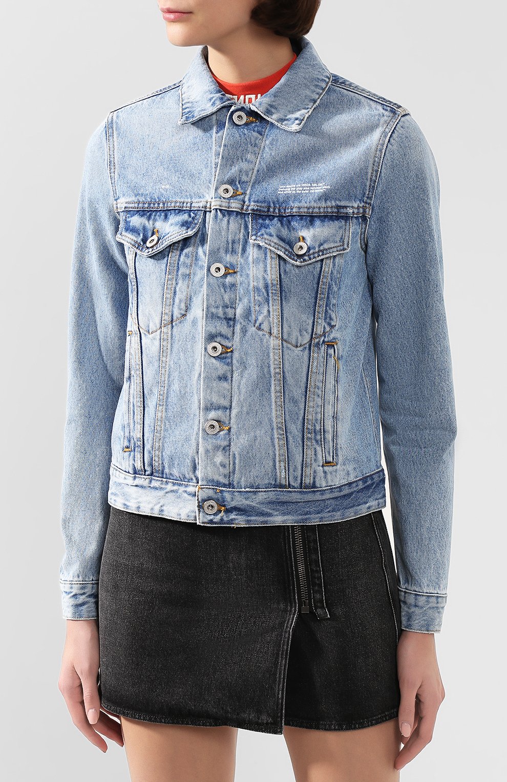 Джинсовая куртка OFF-WHITE, арт. 0WYE012E197730778700, фото 3