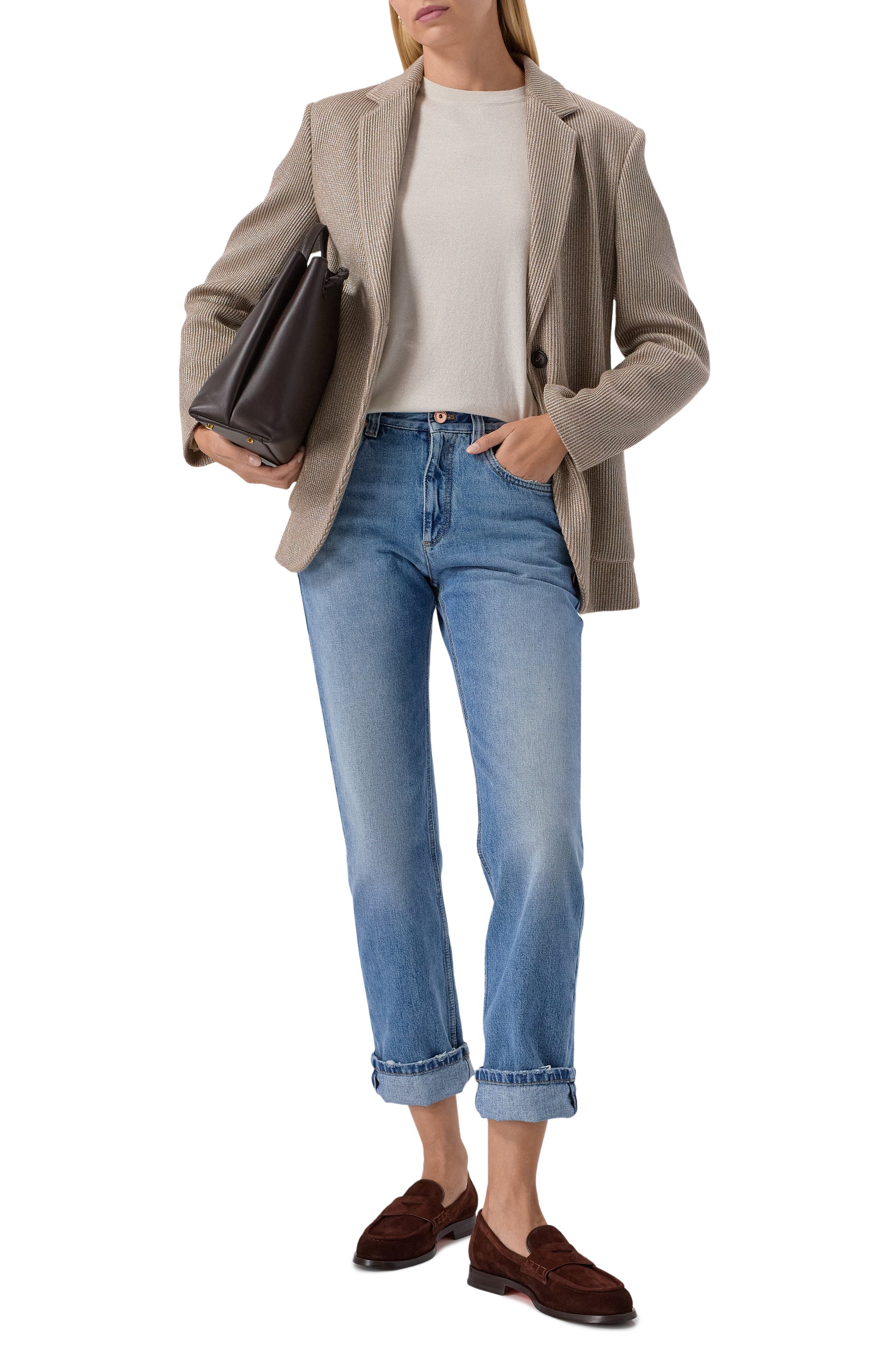 Пуловер из кашемира и шелка BRUNELLO CUCINELLI, арт. M41810000P, фото 2