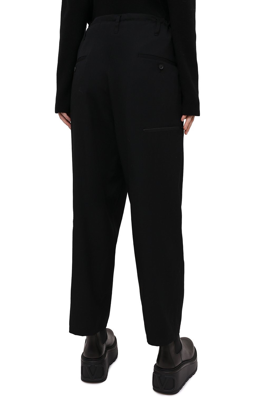 Шерстяные брюки YOHJI YAMAMOTO, арт. NR-P52-100, фото 4