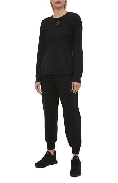 Хлопковый лонгслив ADIDAS BY STELLA MCCARTNEY черного цвета по цене 8425 руб., арт. GM5391, фото 2 Хлопковый лонгслив ADIDAS BY STELLA MCCARTNEY, арт. GM5391, фото 2