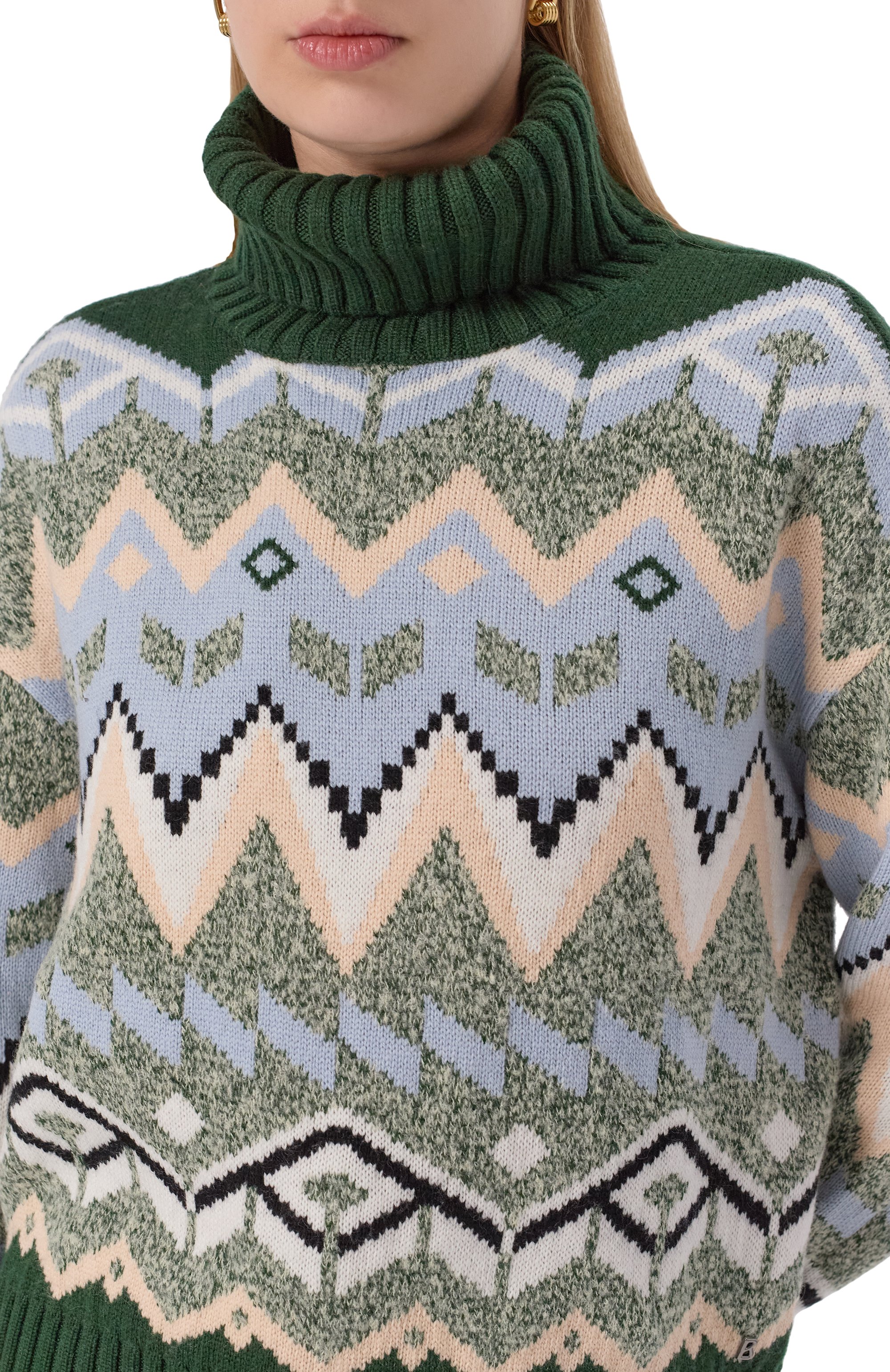 Свитер BOGNER зеленого цвета по цене 48000 руб., арт. 86935256, фото 5 Свитер BOGNER, арт. 86935256, фото 5