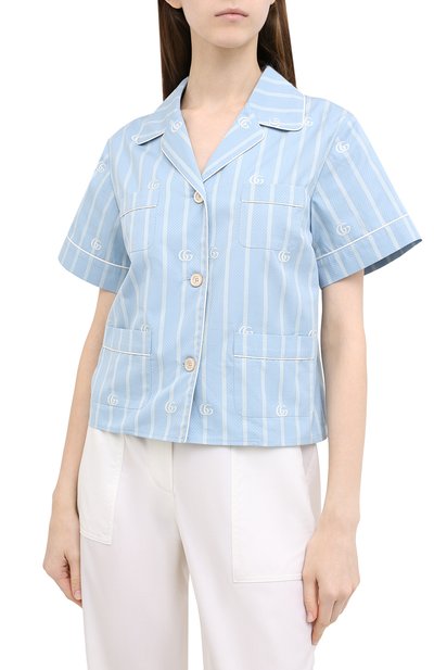 Хлопковая рубашка GUCCI, арт. 625908/ZAEF1, фото 3