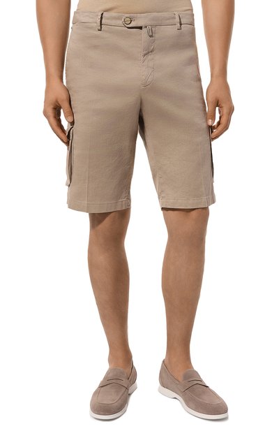 Шорты изо льна и хлопка KITON, арт. UFPPBK0604D, фото 3