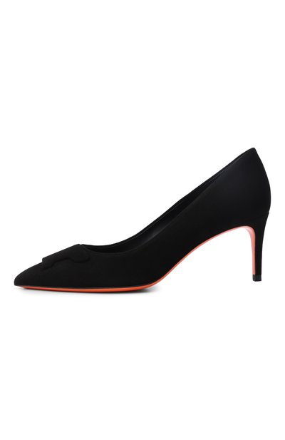 Замшевые туфли SANTONI черного цвета по цене 112000 руб., арт. WDIG71206HIATMGD, фото 4 Замшевые туфли SANTONI, арт. WDIG71206HIATMGD, фото 4