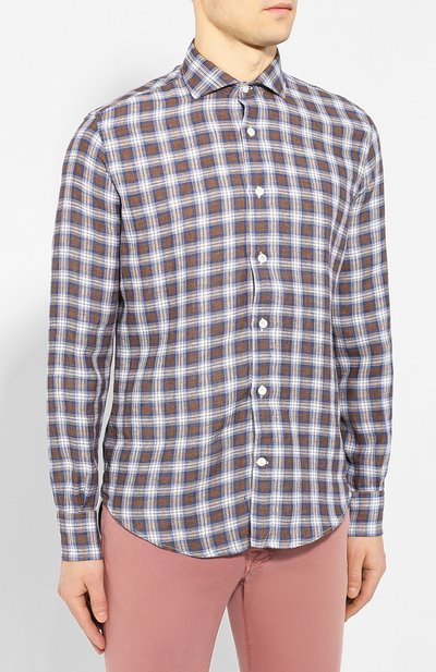 Льняная рубашка ELEVENTY PLATINUM, арт. A75CAMA05 TES0A007, фото 3