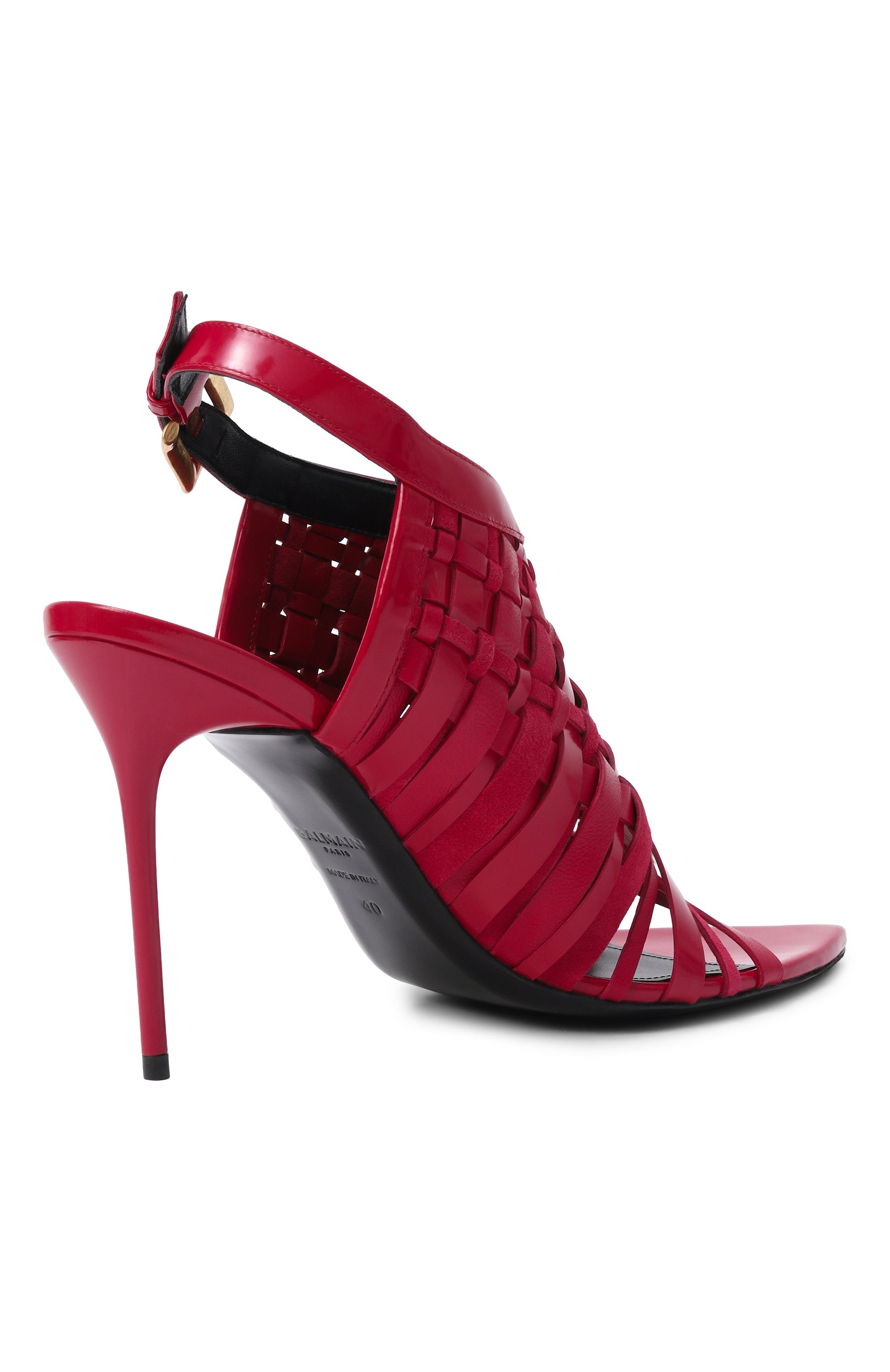 Кожаные босоножки BALMAIN, арт. GN1UH194/LMXK, фото 5