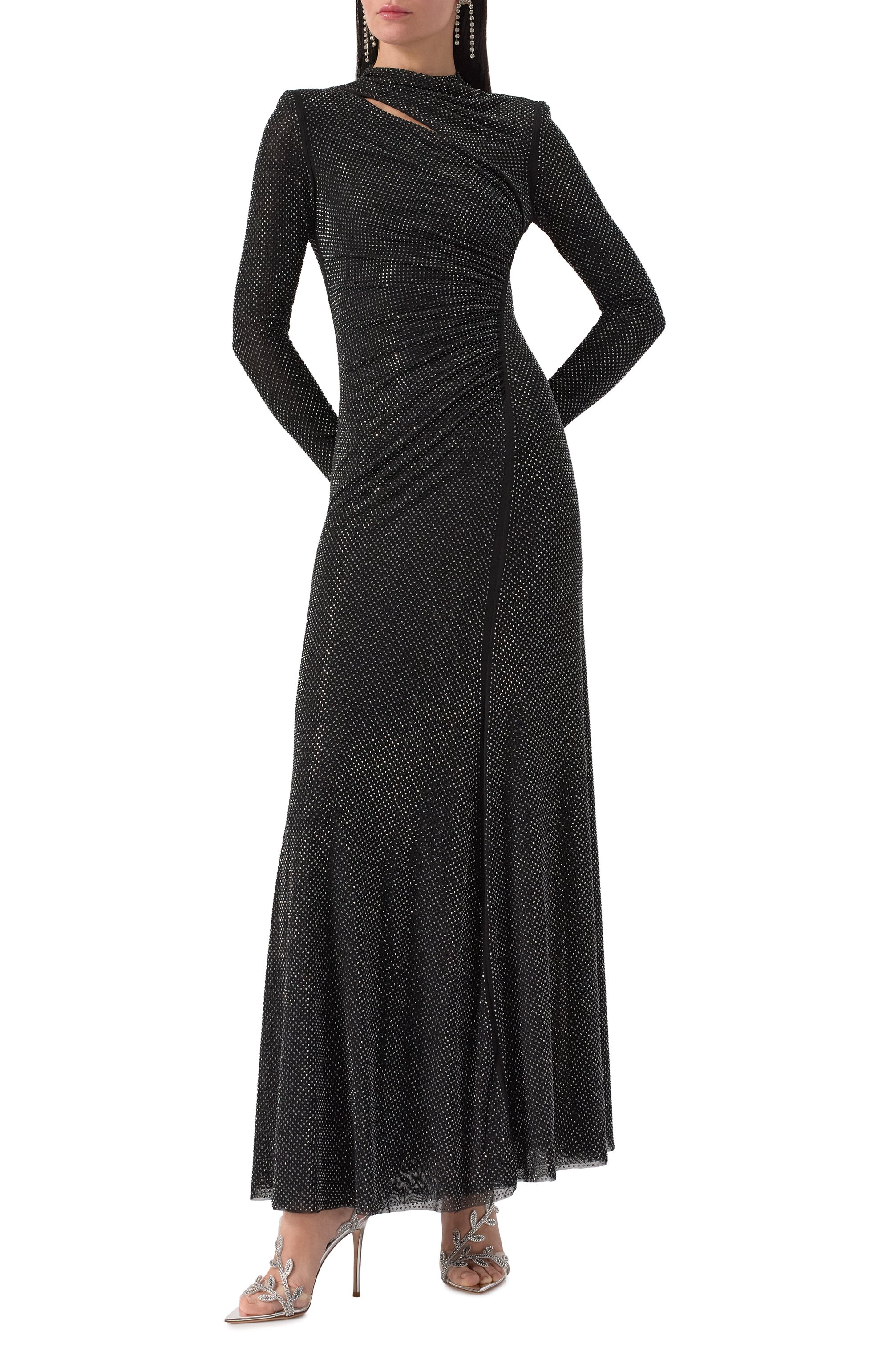 Кожаные босоножки crystal flavia 105 GIANVITO ROSSI, арт. G32448.15RIC.GBMTRSS, фото 2