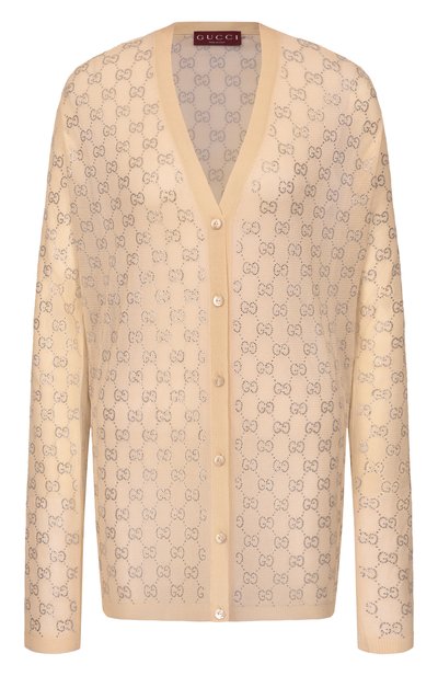 Женская шелковый кардиган GUCCI, арт. 856133/XKFC5