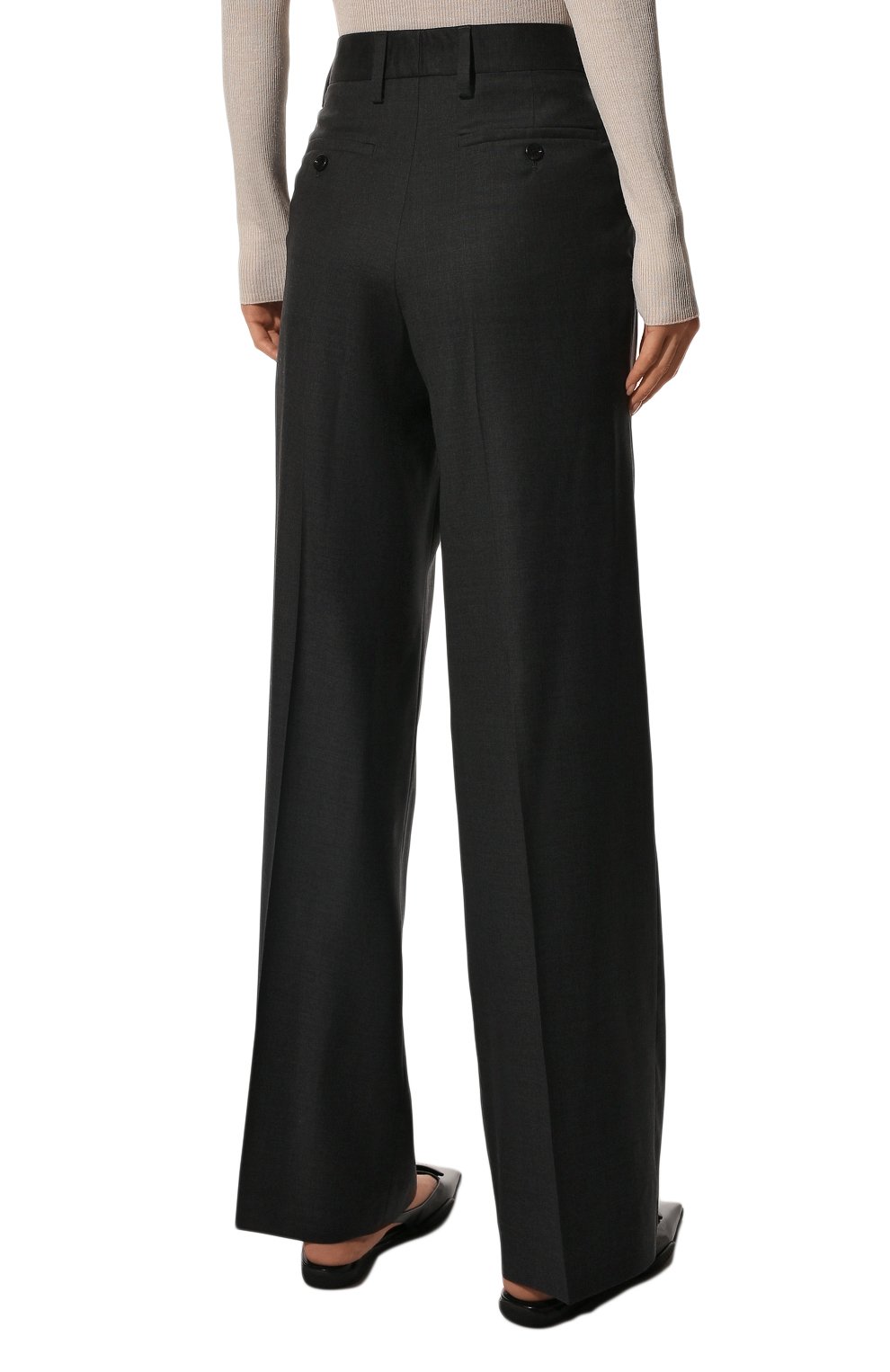 Шерстяные брюки PRADA, арт. P243GZ-11BA-F0308, фото 4