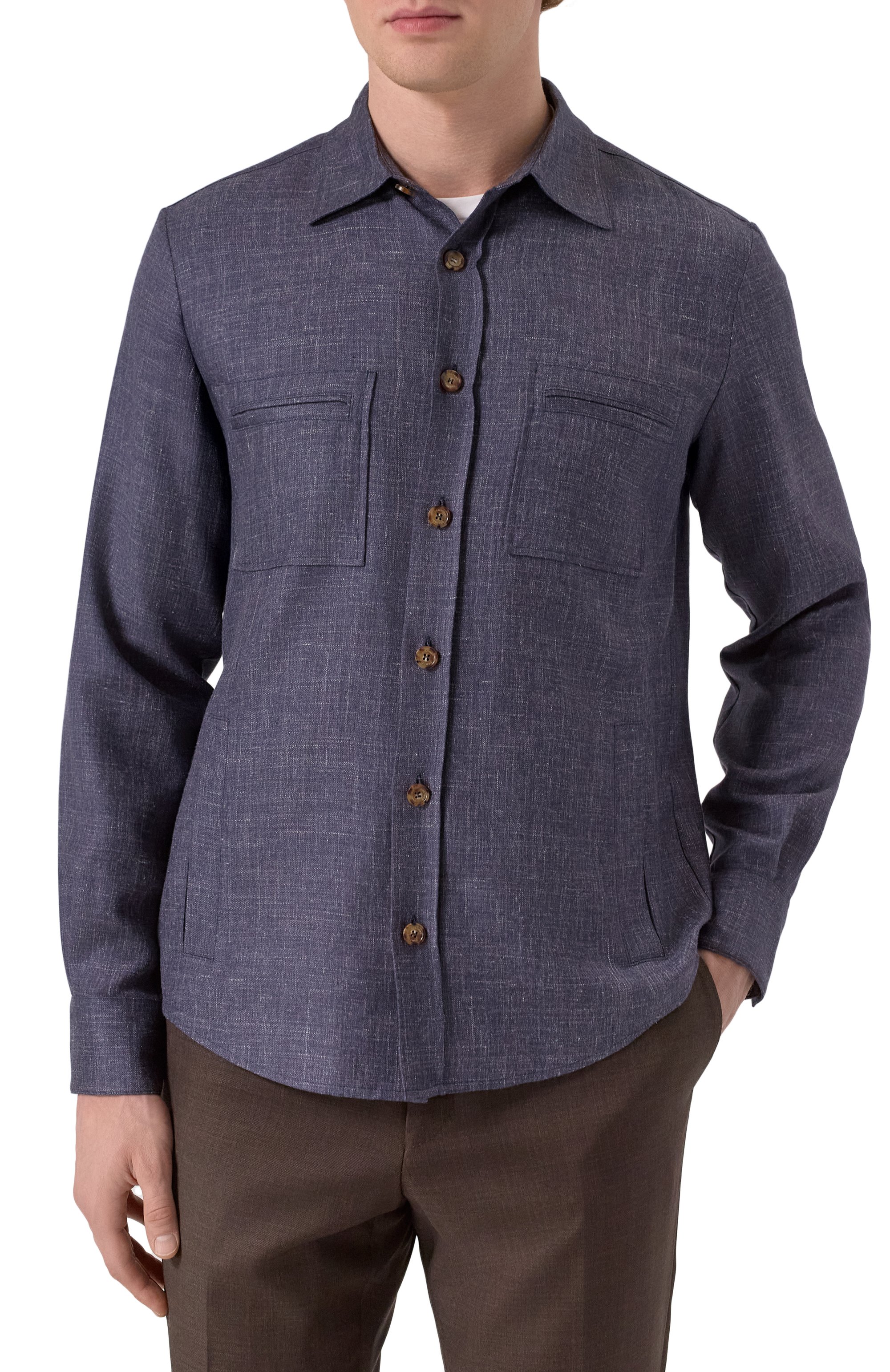 Рубашка из кашемира и шелка COLOMBO, арт. CM00382/77541-10, фото 3