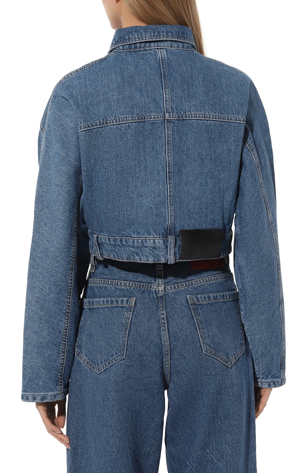 Джинсовая куртка YUZEFI голубого цвета по цене 48000 руб., арт. YUZPF23-RW-JK02-15, фото 4 Джинсовая куртка YUZEFI, арт. YUZPF23-RW-JK02-15, фото 4