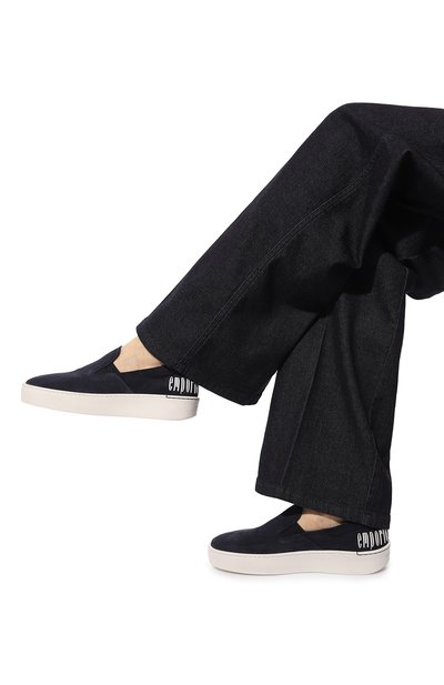 Замшевые слипоны EMPORIO ARMANI, арт. X3Y007/XC756, фото 3