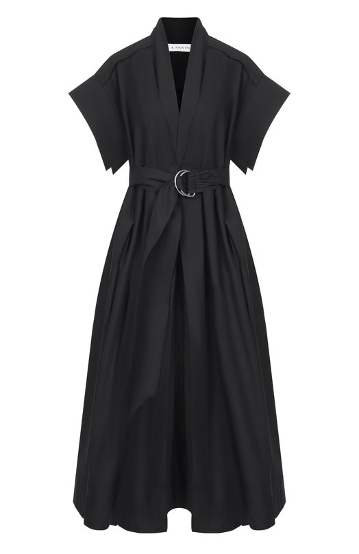 Хлопковое платье Lanvin RW-DR0007-6149-P26 Чёрный RW-DR0007-6149-P26