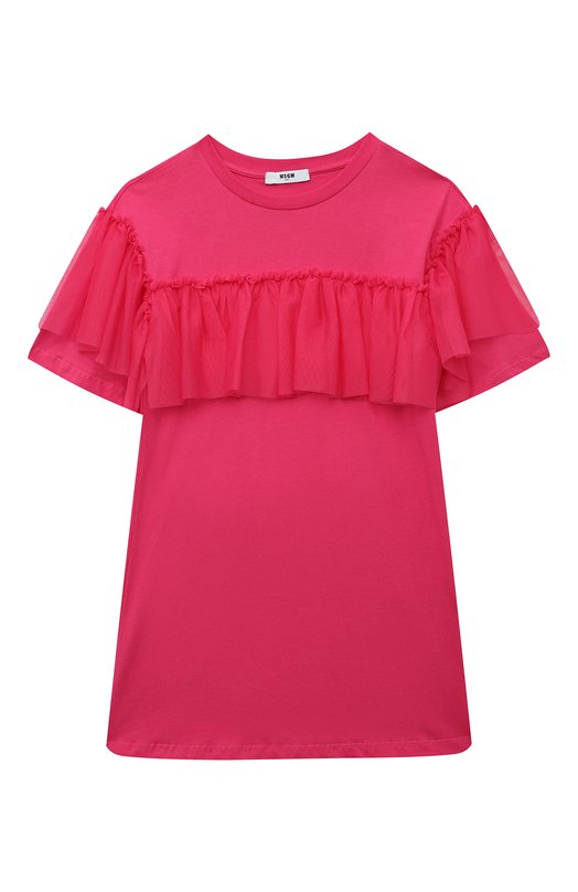 

Хлопковое платье MSGM kids, Розовый