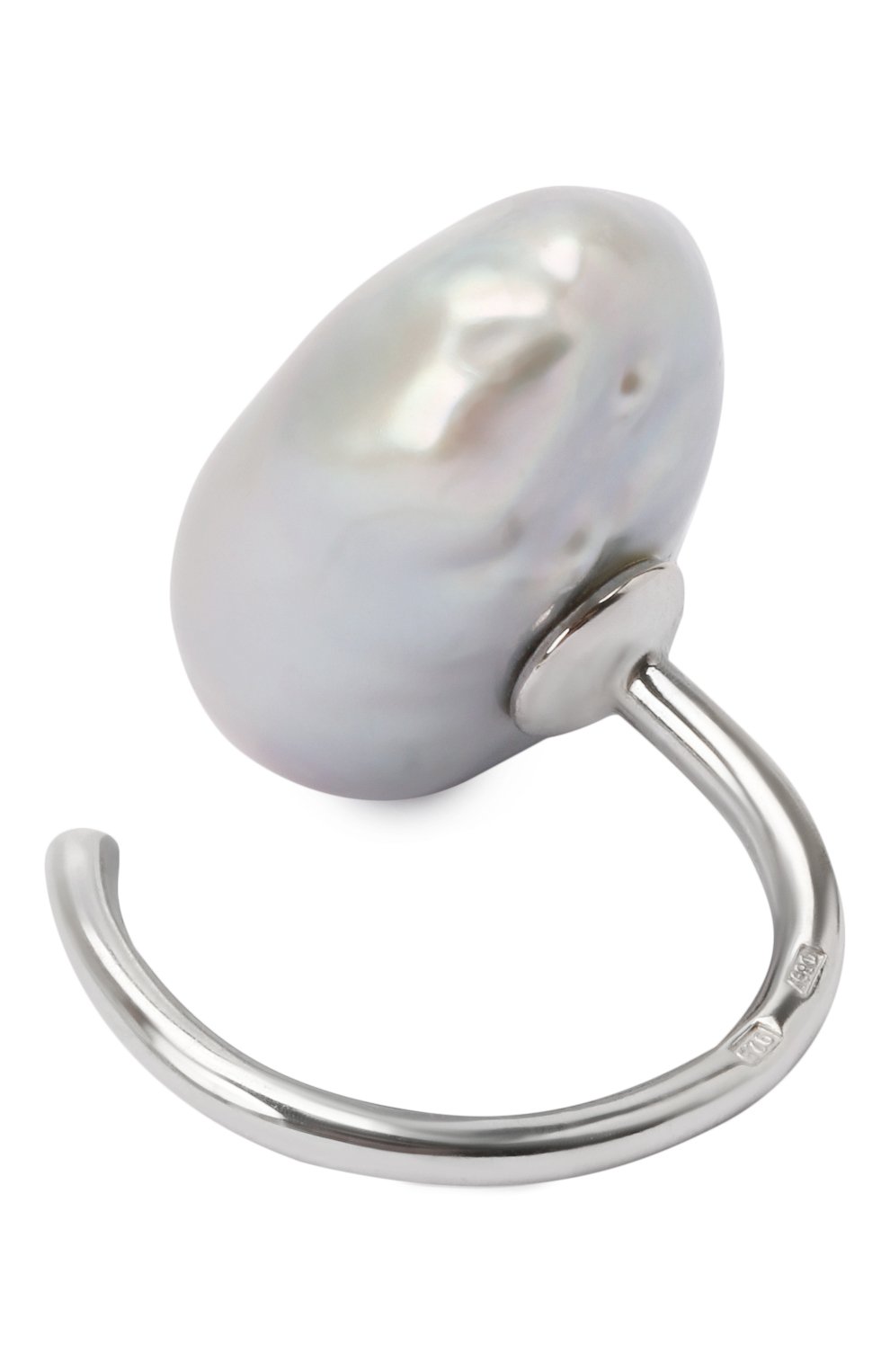 Открытое кольцо с серым барочным жемчугом MOONKA, арт. per-or-g, фото 2