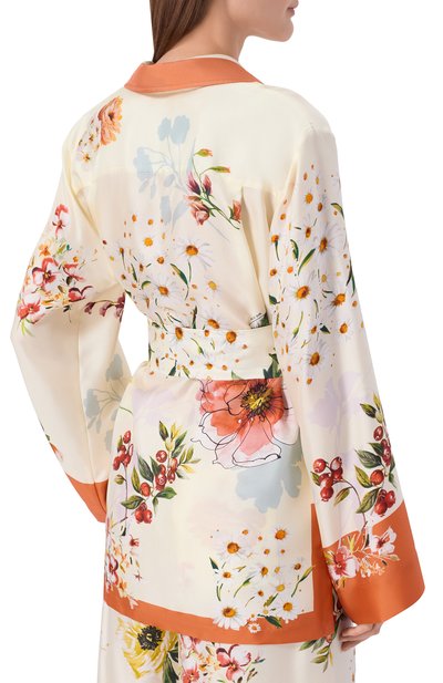 Шелковая рубашка ELIE SAAB разноцветного цвета по цене 178000 руб., арт. SH158/TL004, фото 4 Шелковая рубашка ELIE SAAB, арт. SH158/TL004, фото 4