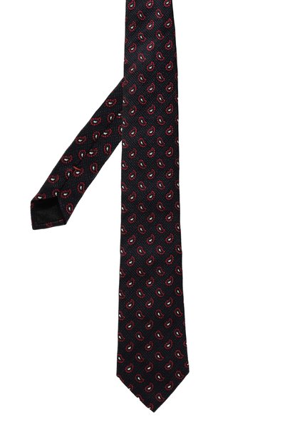 Шелковый галстук ZEGNA темно-синего цвета по цене 27000 руб., арт. Z5D31TA5/1P8BU1, фото 3 Шелковый галстук ZEGNA, арт. Z5D31TA5/1P8BU1, фото 3