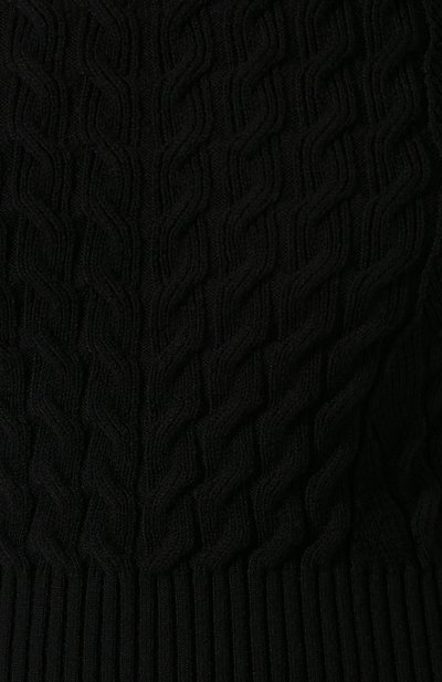 Шерстяной топ ALEXANDER MCQUEEN черного цвета по цене 77150 руб., арт. 585180/Q1AB0, фото 5 Шерстяной топ ALEXANDER MCQUEEN, арт. 585180/Q1AB0, фото 5