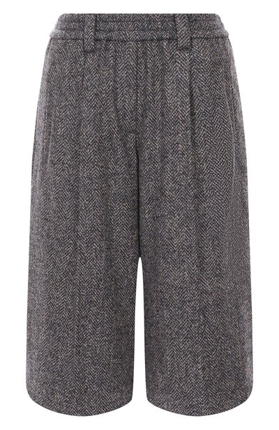 Женские твидовые шорты BRUNELLO CUCINELLI, арт. MG529P9038