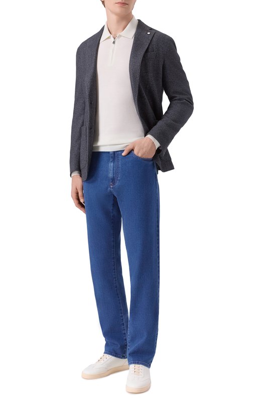 Пиджак из шерсти и хлопка L.B.M. 1911 2887/55515 Серый  2887/55515 Фото 3