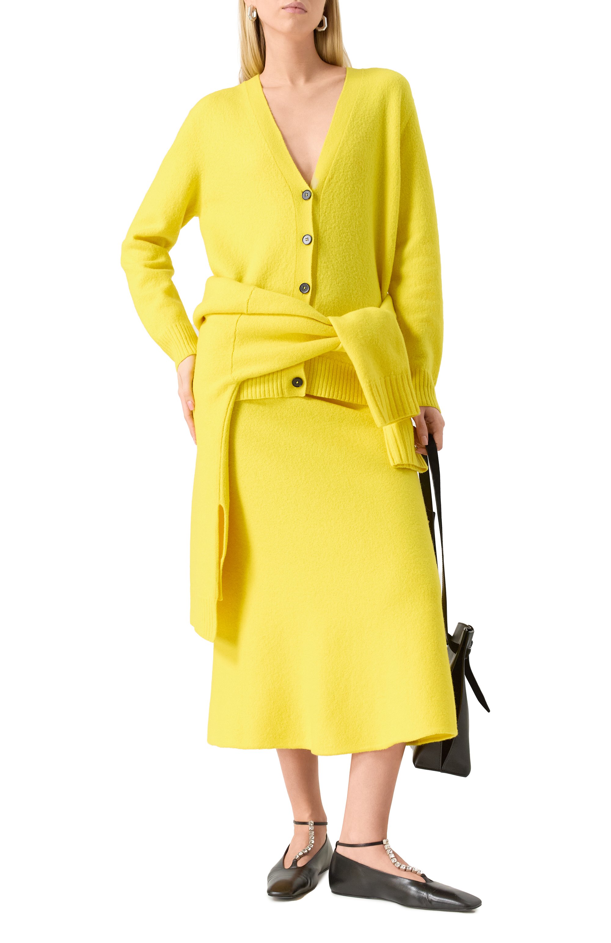 Шерстяной кардиган JIL SANDER, арт. J01HP0002/J14603, фото 2