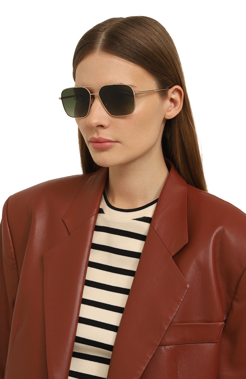 Солнцезащитные очки CHIMI зеленого цвета по цене 21950 руб., арт. AVIAT0R STEEL GREEN, фото 2 Солнцезащитные очки CHIMI, арт. AVIAT0R STEEL GREEN, фото 2