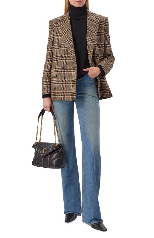 Кашемировая водолазка Saint Laurent 820746/YALL2 Чёрный  820746/YALL2 Фото 2