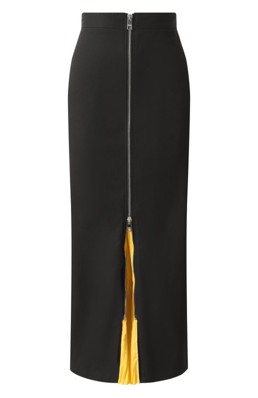 Хлопковая юбка MSGM 3841MDD26/257126 Чёрный 3841MDD26/257126