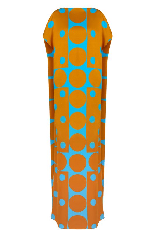 Платье из вискозы Dries Van Noten 011035/3188 Разноцветный 011035/3188