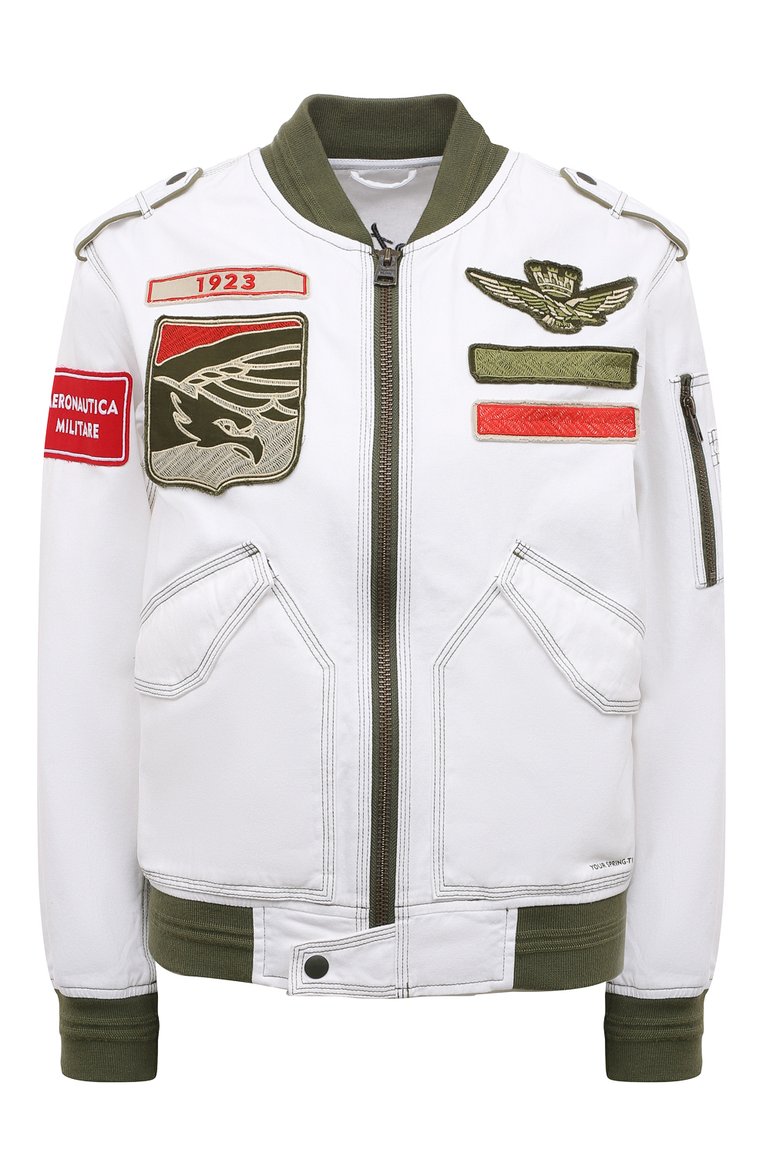 Женский белый бомбер AERONAUTICA MILITARE купить в интернет-магазине ...