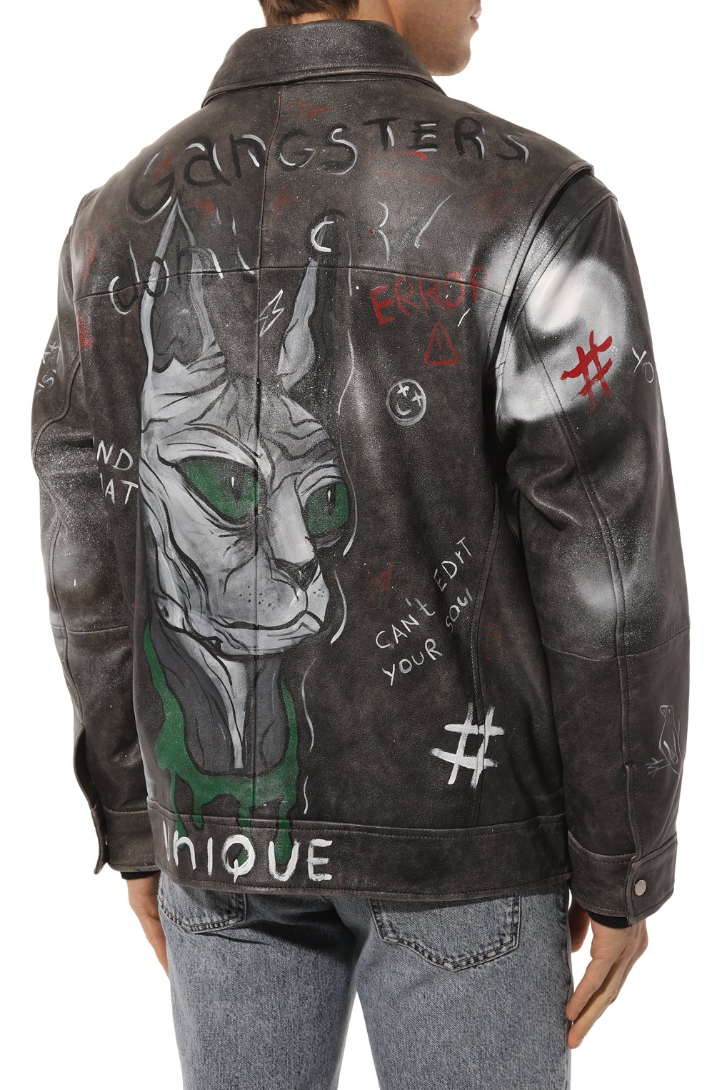 Кожаная куртка UNIQUE AS DUCK, арт. KOZC1, фото 4