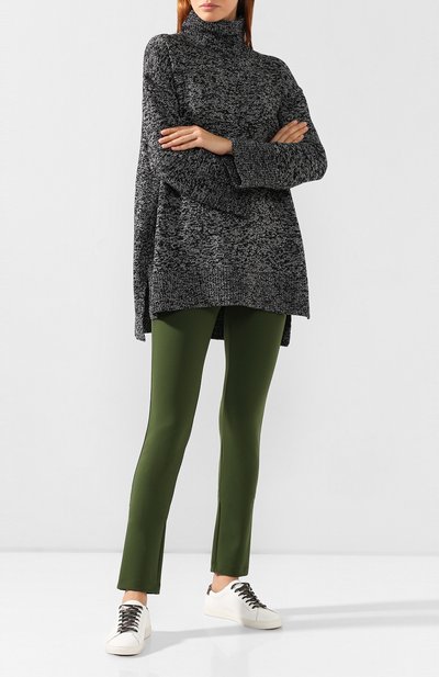 Легинсы из вискозы M MISSONI зеленого цвета по цене 21700 руб., арт. 2DI00092/2J000S, фото 2 Легинсы из вискозы M MISSONI, арт. 2DI00092/2J000S, фото 2