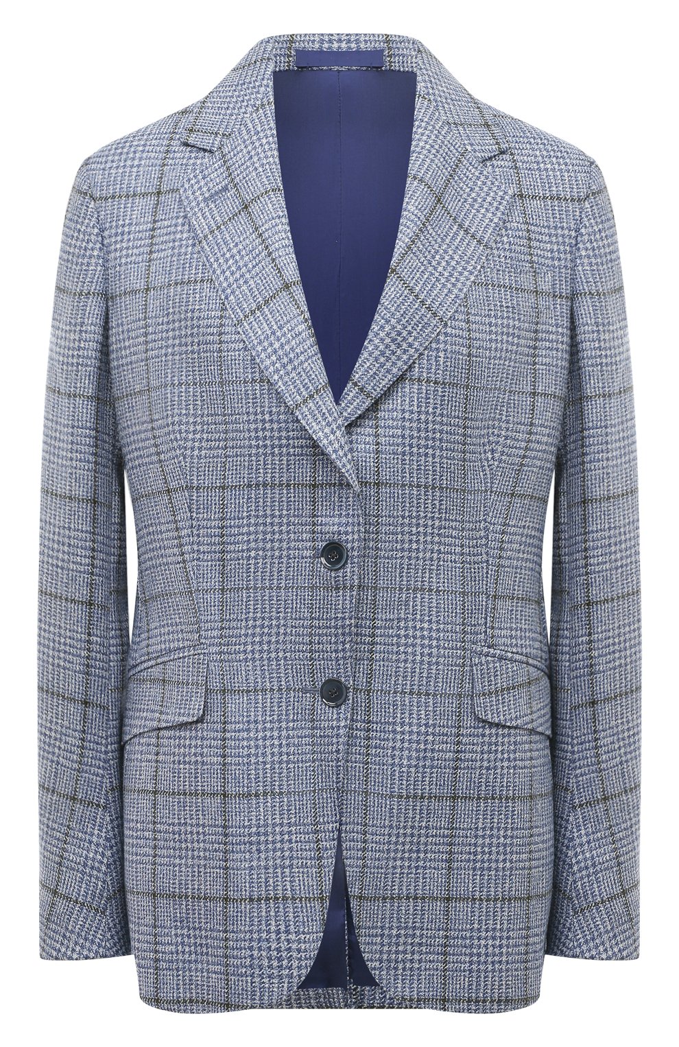 Жакет из шерсти и льна MVST голубого цвета по цене 196000 руб., арт. SDG200/S0621607, фото 1 Жакет из шерсти и льна MVST, арт. SDG200/S0621607, фото 1