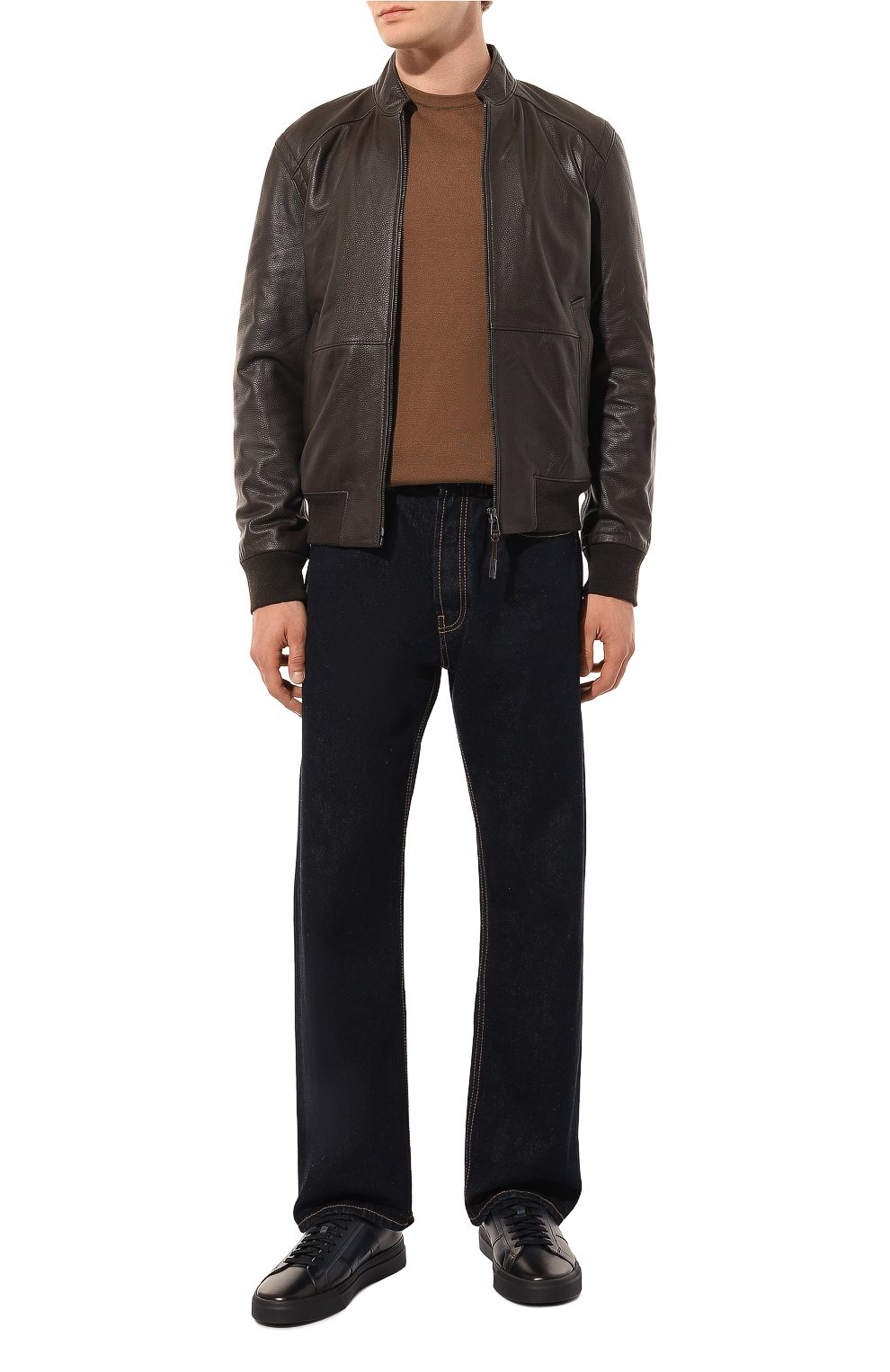 Кожаные кеды gloria SANTONI, арт. MBGG220180CNRG0N, фото 2